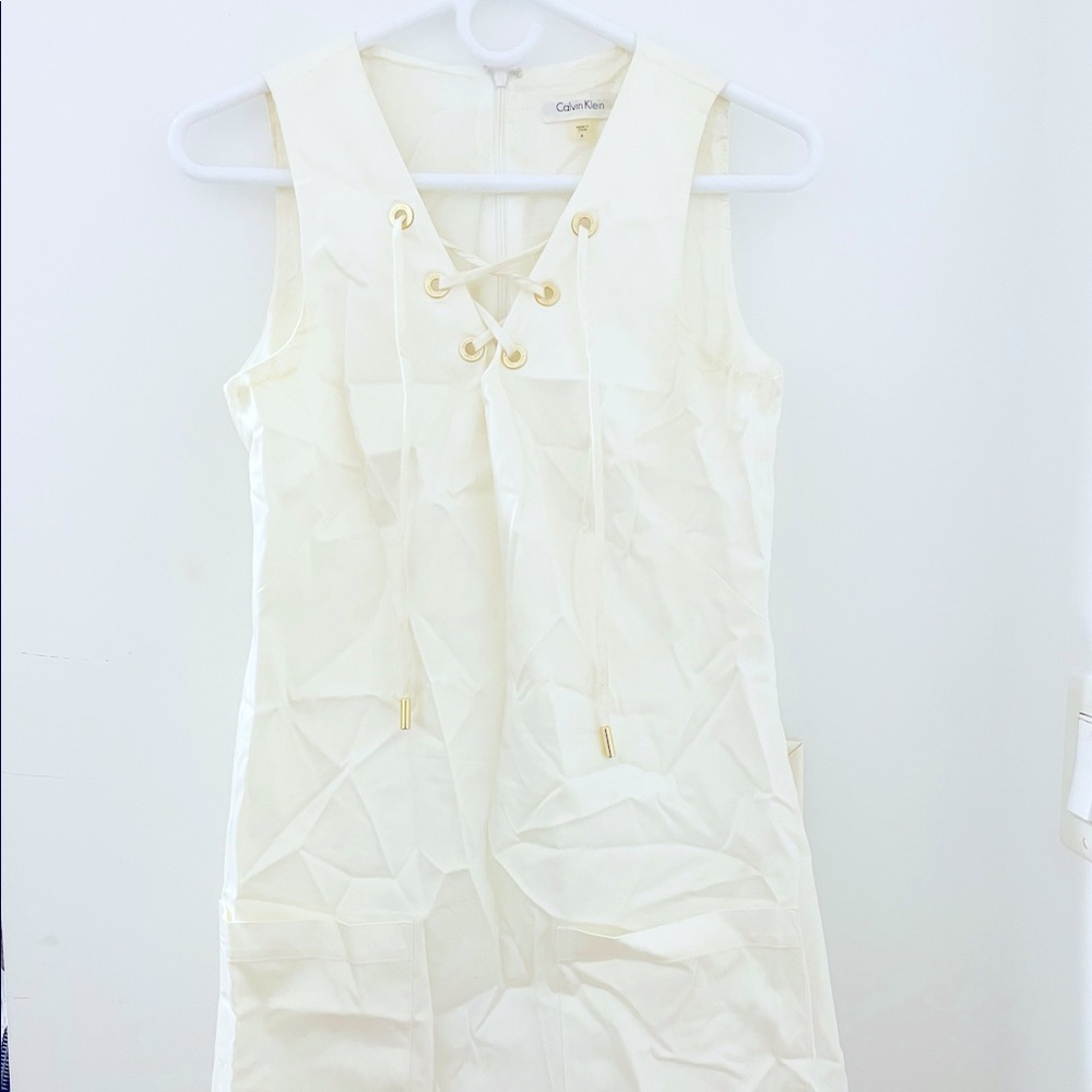 Calvin Klein White Shift Dress